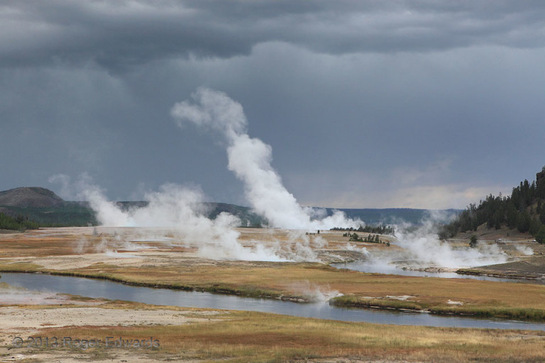 lake turnover spewing geysers