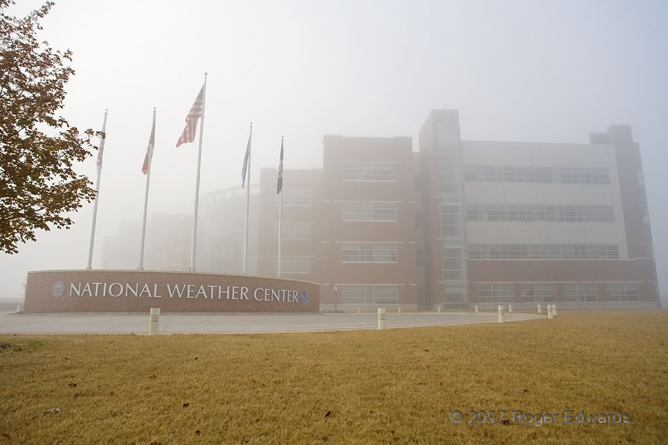 Weather Center in Fog