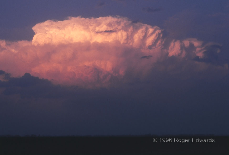 Tornadic Supercell at Sunset