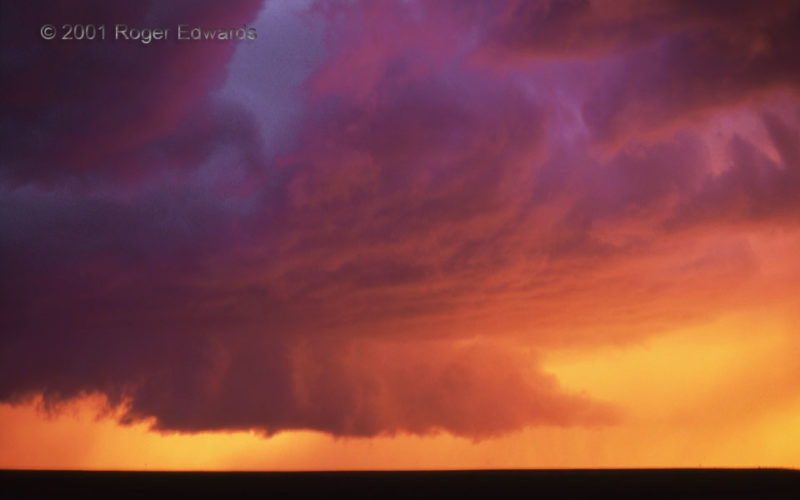 Wall Cloud at Sunset