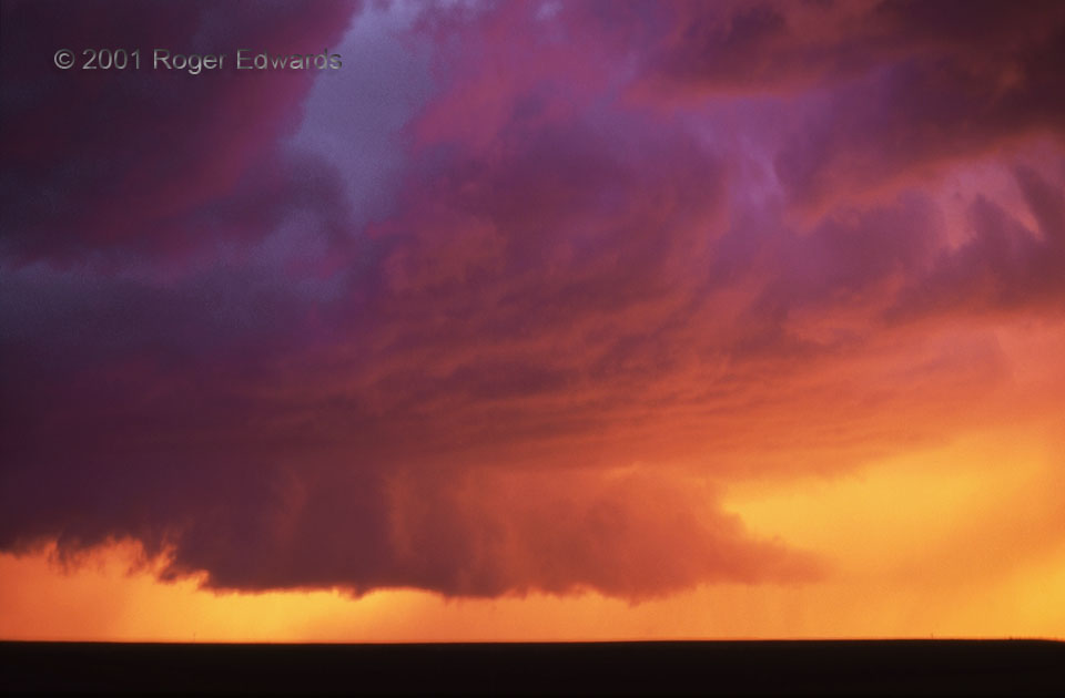 Wall Cloud at Sunset