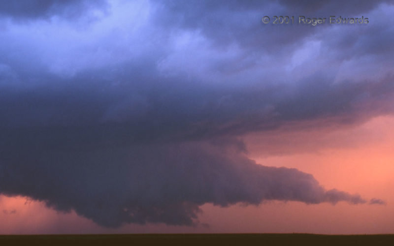 Wall Cloud after Sunset