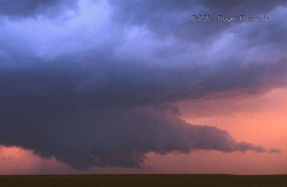 Wall Cloud after Sunset