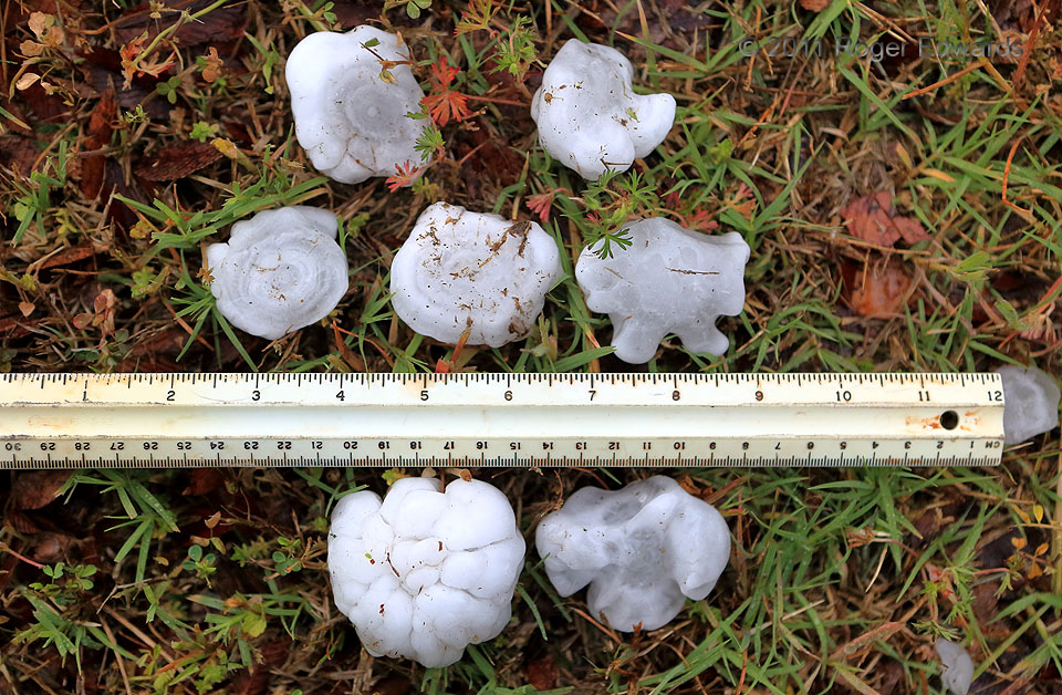Knobby Severe Hailstones