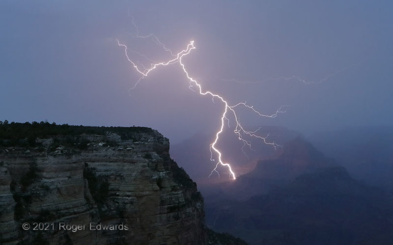 Blast into the Grand Canyon (Lightning)