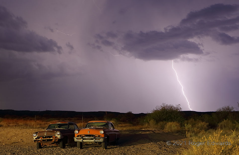 Lightning and Classic Cars