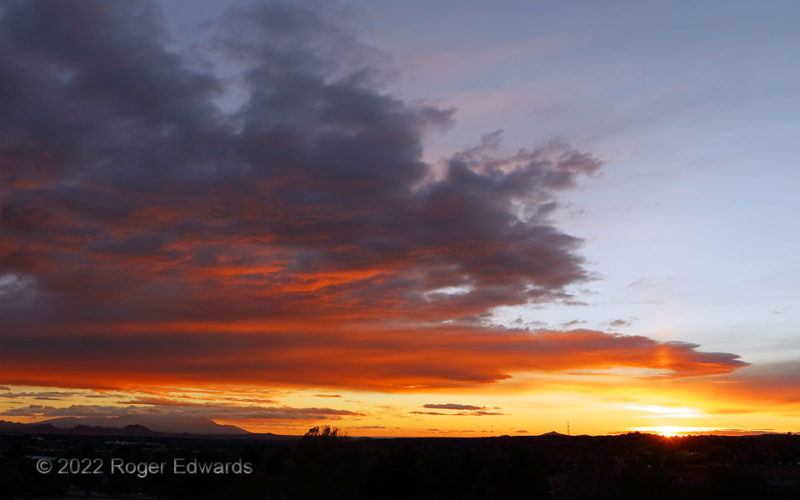 Second Santa Fe Sunset: Wide Angle