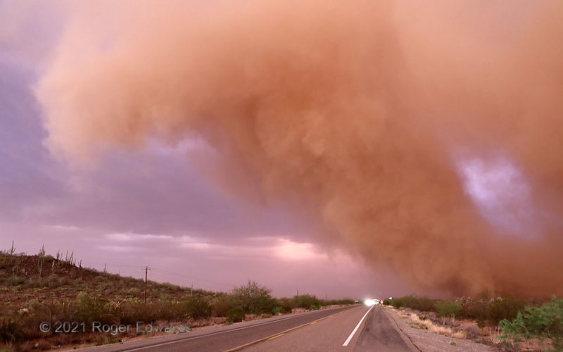 Sunset Dust Plume