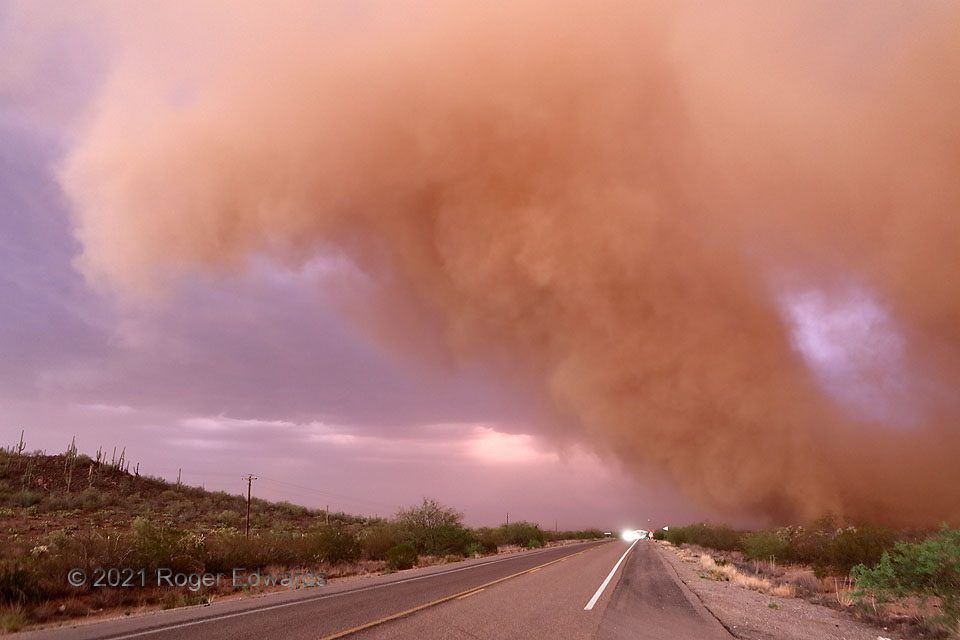 Sunset Dust Plume