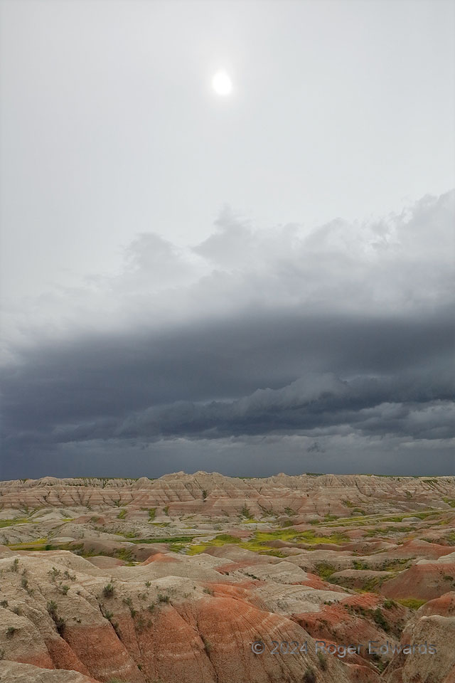 Sun through Storm:  Badlands