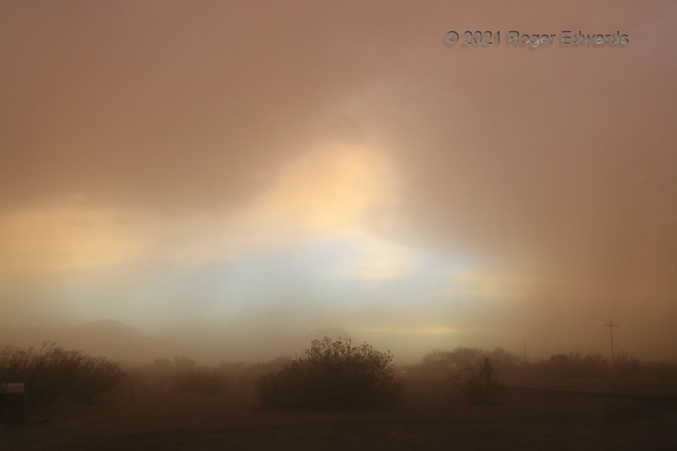 Inside a Sunset Haboob