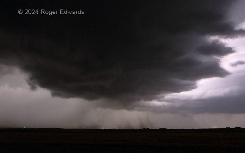 Night Mesocyclone: Convergent, Rising Dust