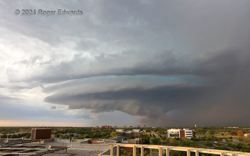 Stacked-Plate Supercell over OU Campus