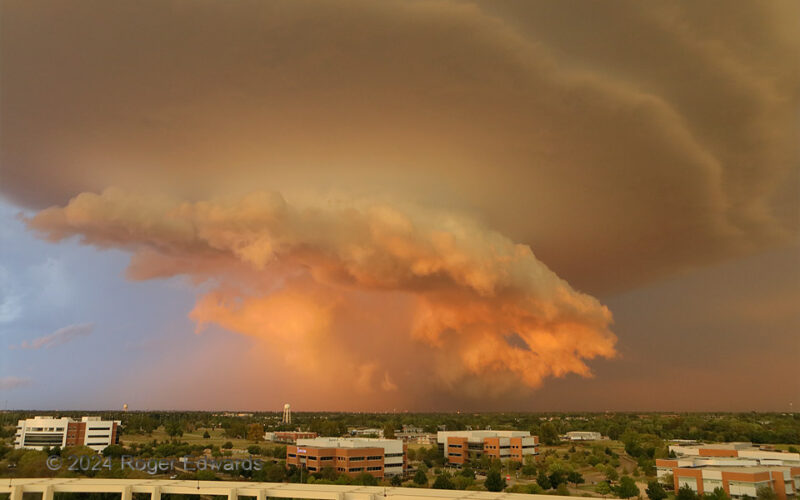 Sunset Supercell from Weather Center