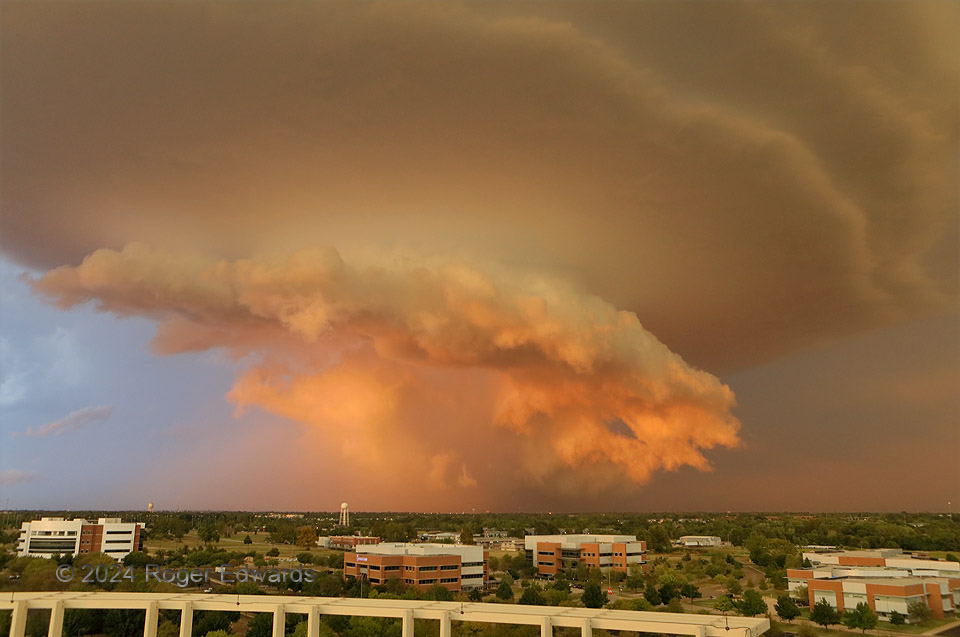 Sunset Supercell from Weather Center