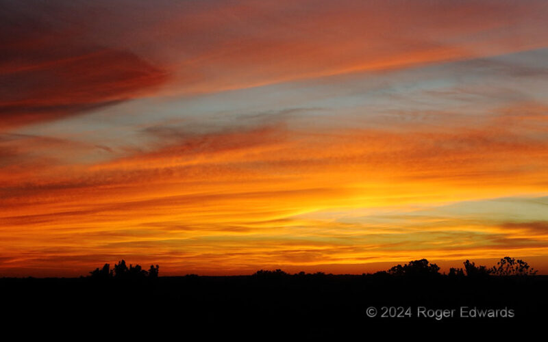 Sunset from the Stairwell