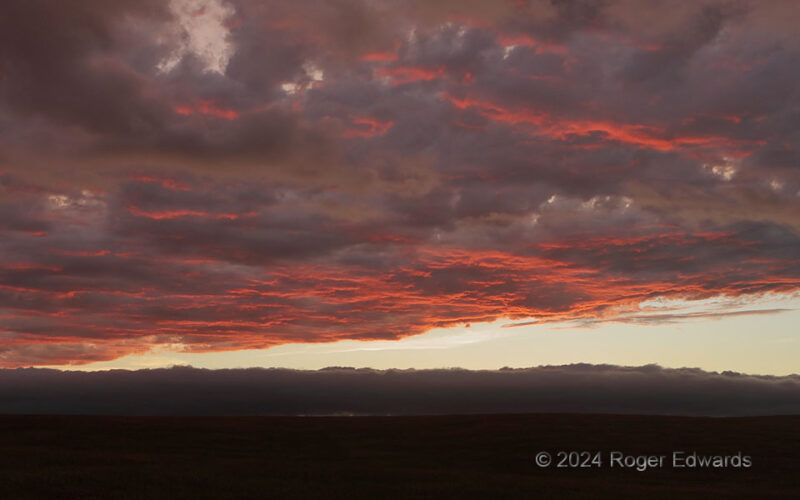 Sunset Sky over the Roll