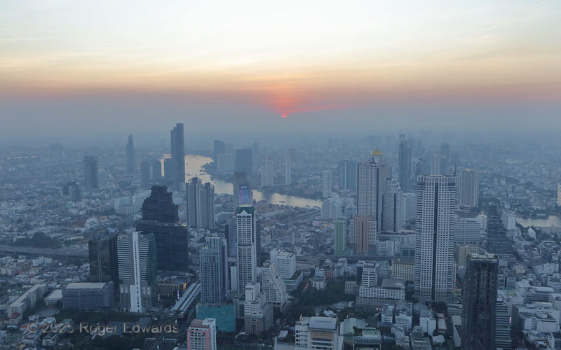 Polluted Bangkok Sunset