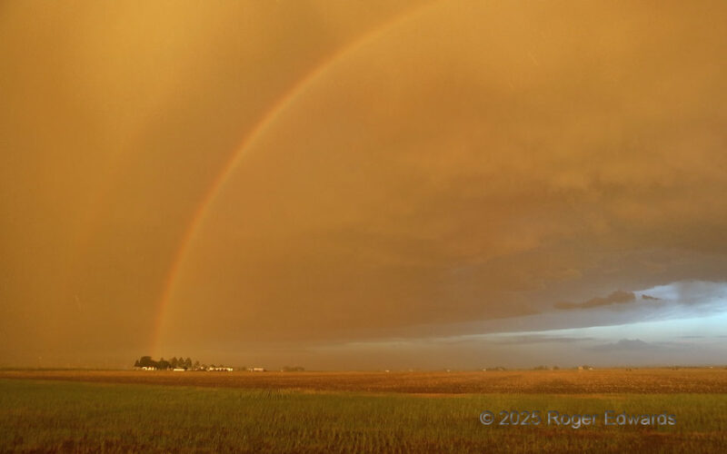 Sunset Rainbows behind Whale's Mouth