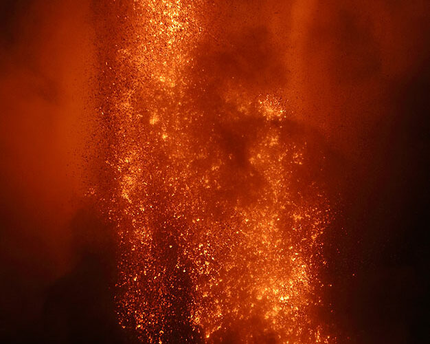 Volcanic Fountain and Vortex