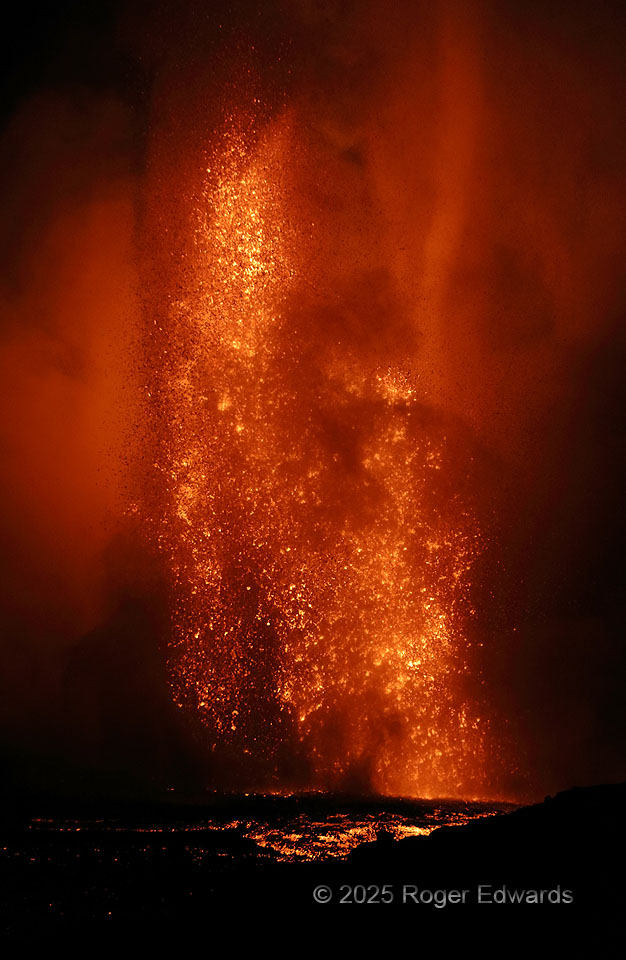 Volcanic Fountain and Vortex