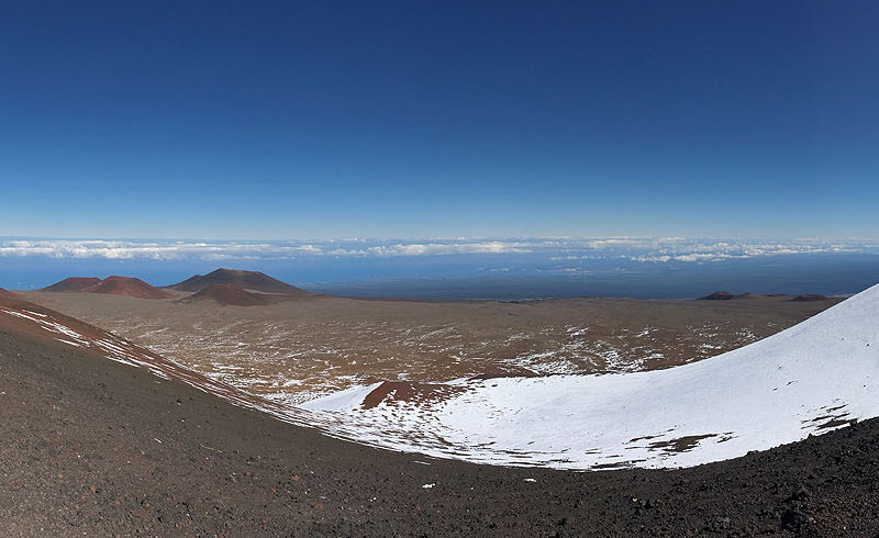 Mauna Kea's Somewhat Snowy Summit