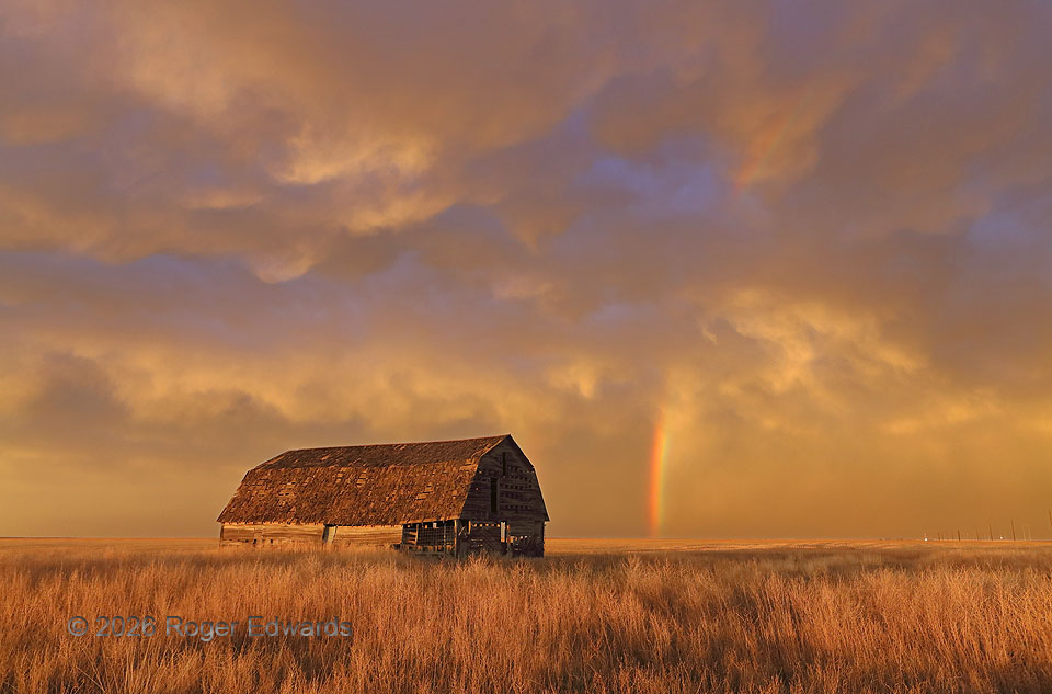 Sunset Light on the 412 Barn