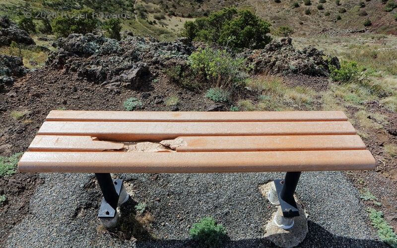 Lightning Damage to Plastic-Lumber Bench