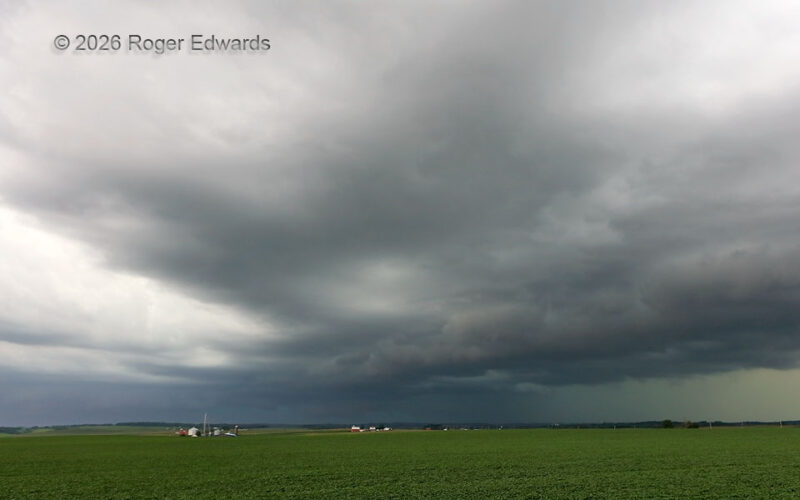 Mesocyclone in the Outflow Corner