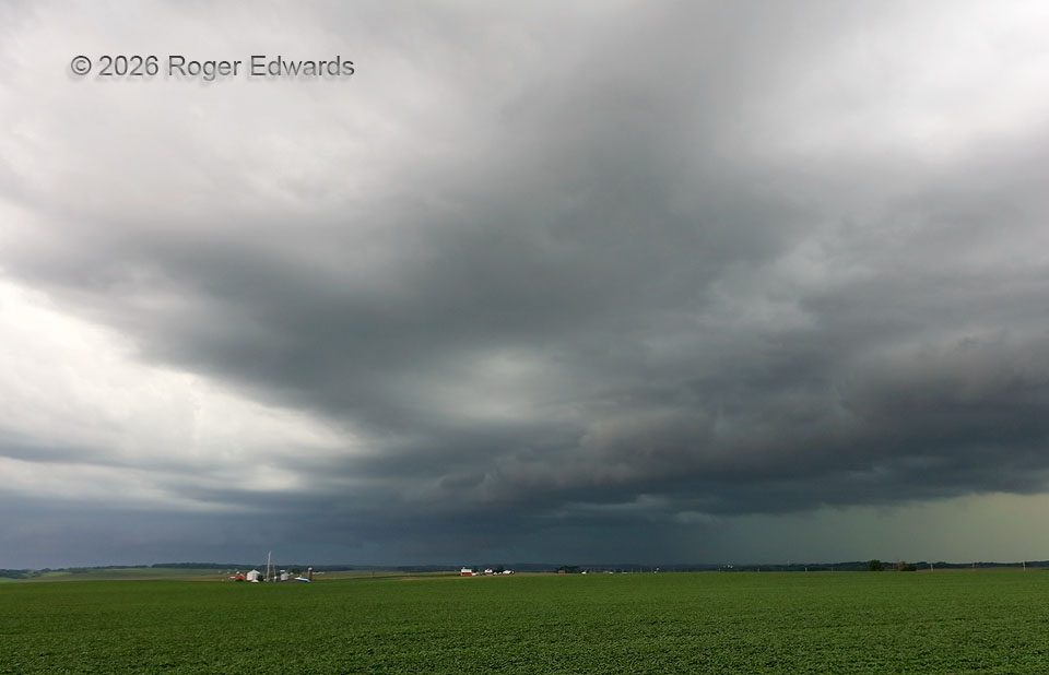 Mesocyclone in the Outflow Corner